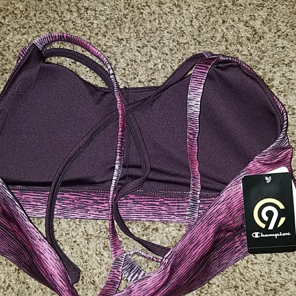 Champion Womens Purple Sports Bra - Picture 3 of 5
